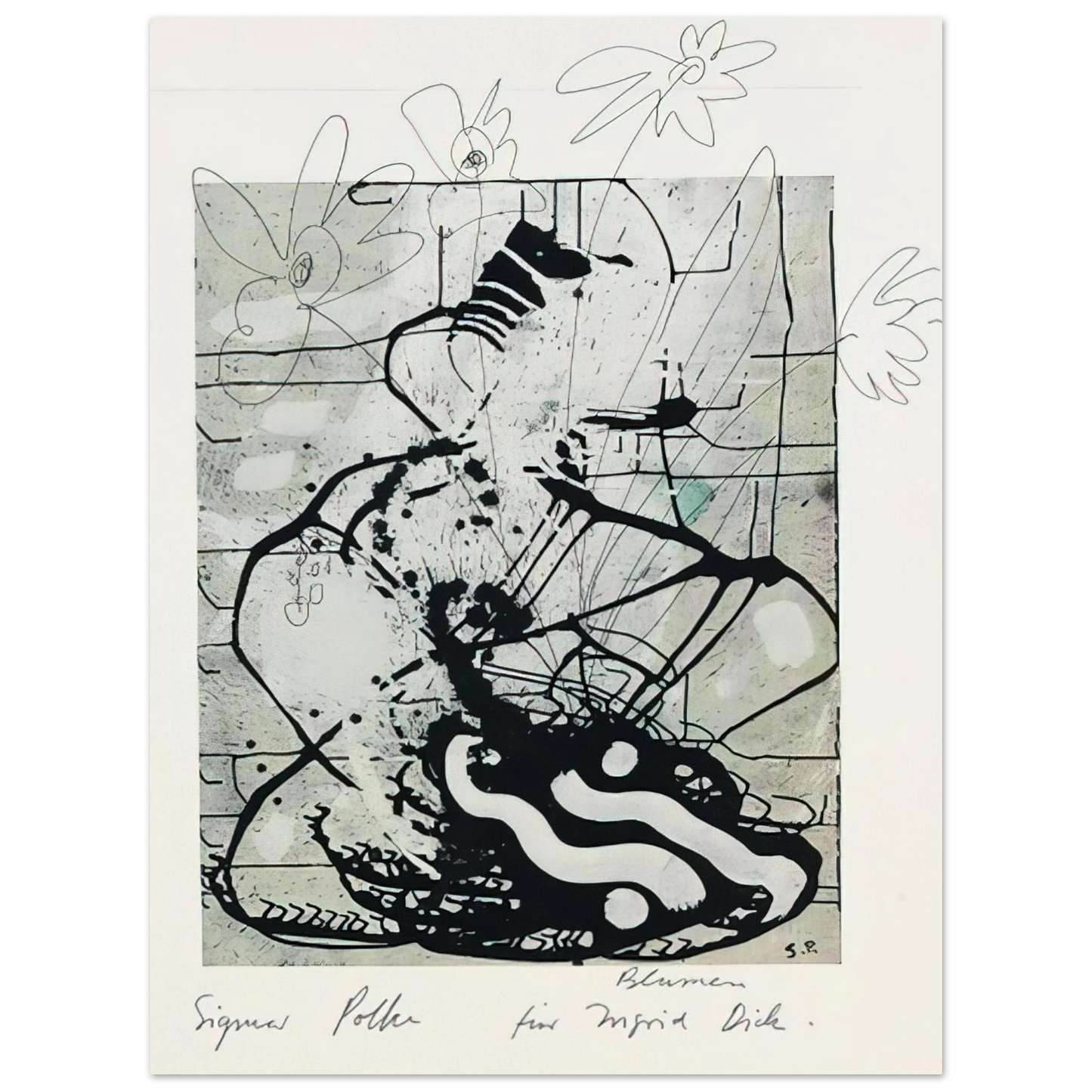 Sigmar Polke - BLUMEN 1985 Fine Art Poster - Default Title