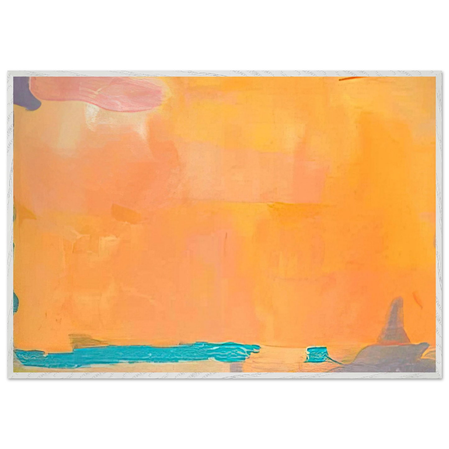 Helen Frankenthaler - Royal Fireworks - 1975 Wall art - A3 (29.7 x 42 cm) - Premium Wooden Framed Poster With Fine Art Paper - Black frame