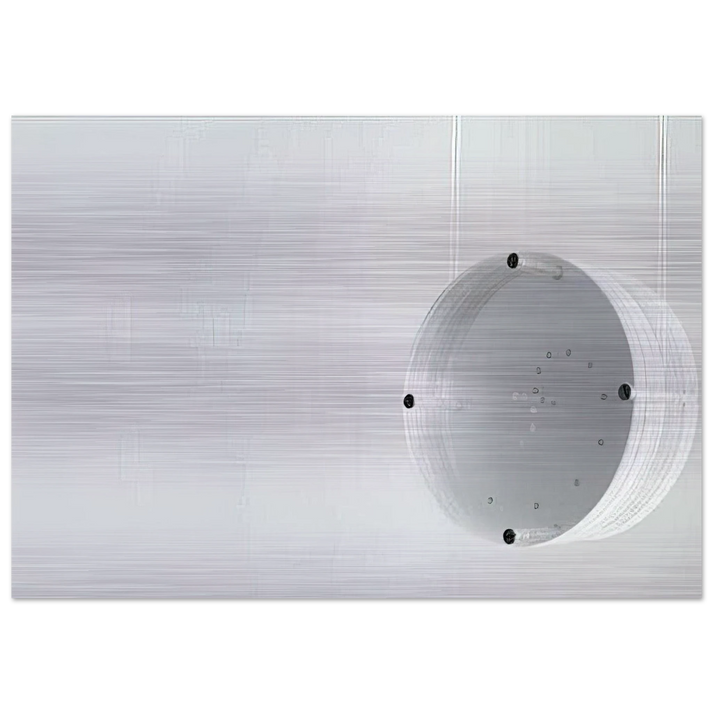 Disco Zero - 1971 - Mira Schendel Brushed Aluminum Print - 70x100 cm / 28x40 inches | Mira Schendel Aluminum Print | Mira Schendel Prints