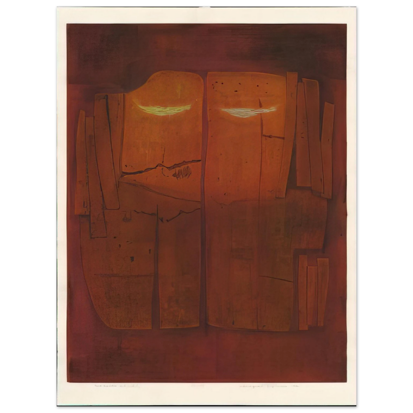 Hiroyuki Tajima - Two Exiles - 1972 Fine Art Poster - Default Title