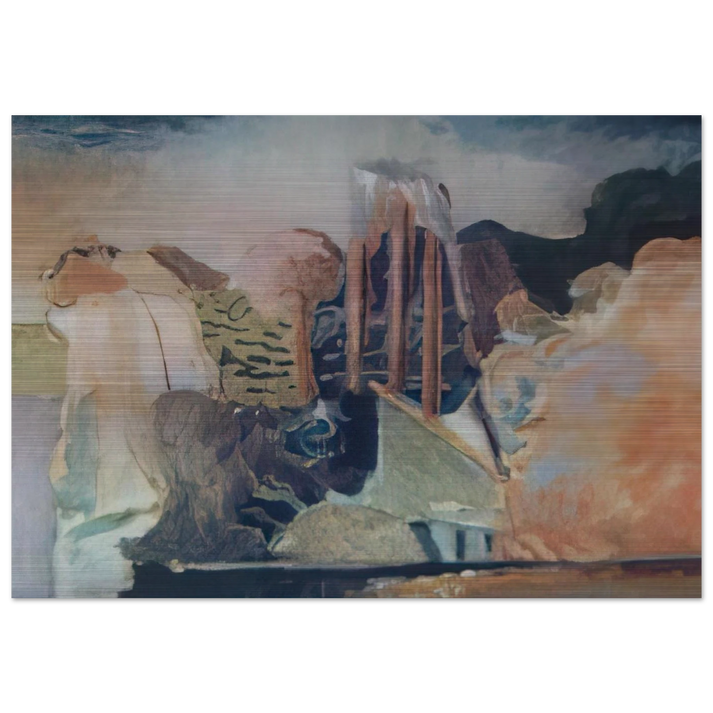 unknow ntitle - Lyrical Abstraction - Menez Brushed Aluminum Print - 70x100 cm / 28x40 inches | Menez Aluminum Print | Menez Prints