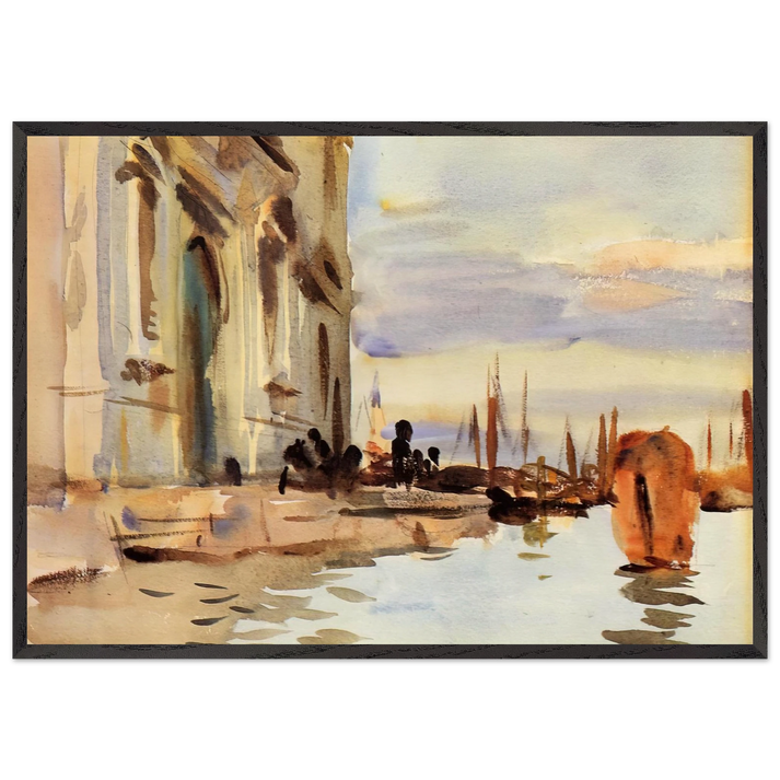 Spirito Santo Saattera - John Singer Sargent 70x100 cm / 28x40 inches Framed Art Print – Black Wooden Frame