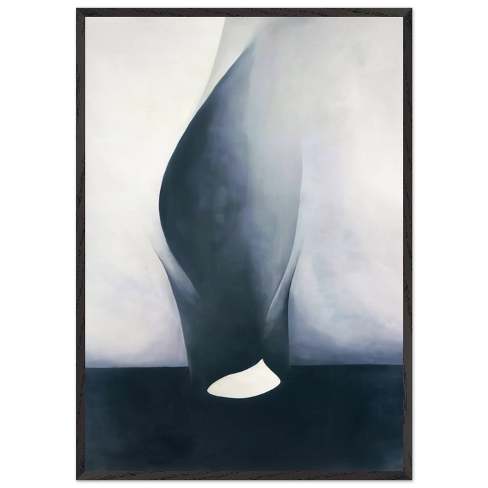 Shell and Old Shingle VI - Georgia OKeeffe 70x100 cm / 28x40 inches Framed Art Print – Black Wooden Frame