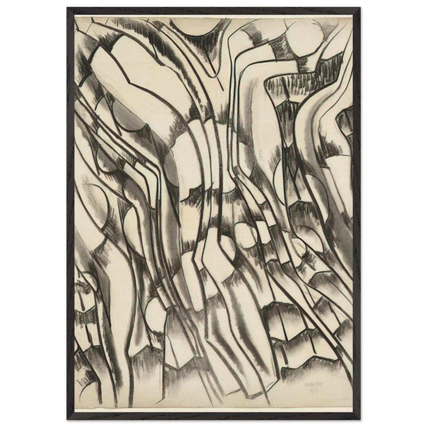 UNTITLED 1 N9 - Man Ray Framed Art Print – Black Wooden Frame - Default Title - -Framed Art Print