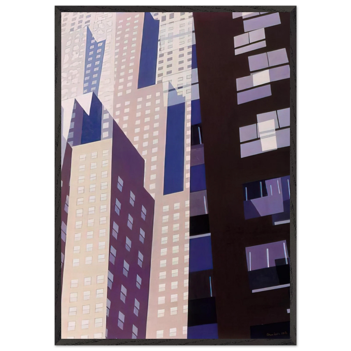 Windows - 1952 - Charles Sheeler 70x100 cm / 28x40 inches Framed Art Print – Black Wooden Frame