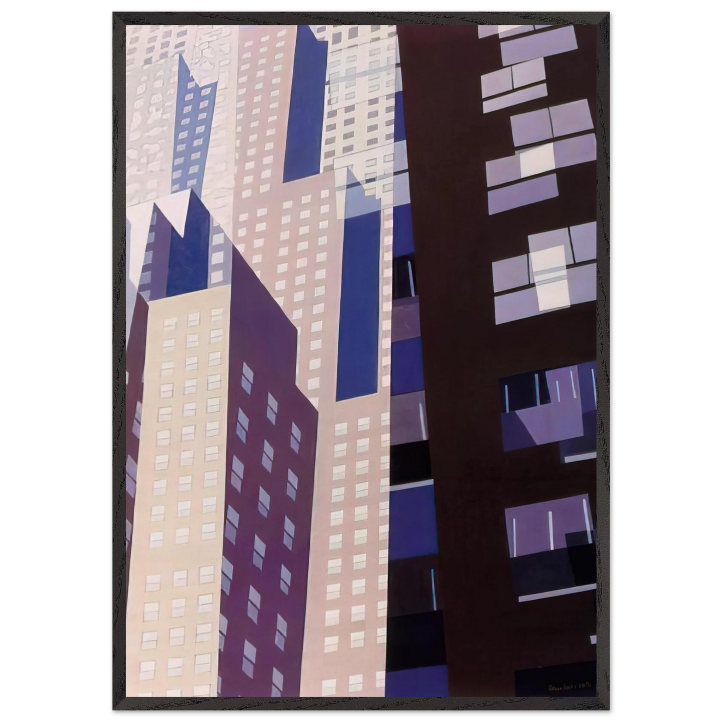 Windows - 1952 - Charles Sheeler Framed Art Print – Black Wooden Frame - Default Title - -Framed Art Print