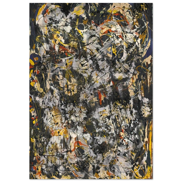 NUMBER 4 1951 - Jackson Pollock Brushed Aluminum Print - 70x100 cm / 28x40 inches | Jackson Pollock Aluminum Print | Jackson Pollock Prints