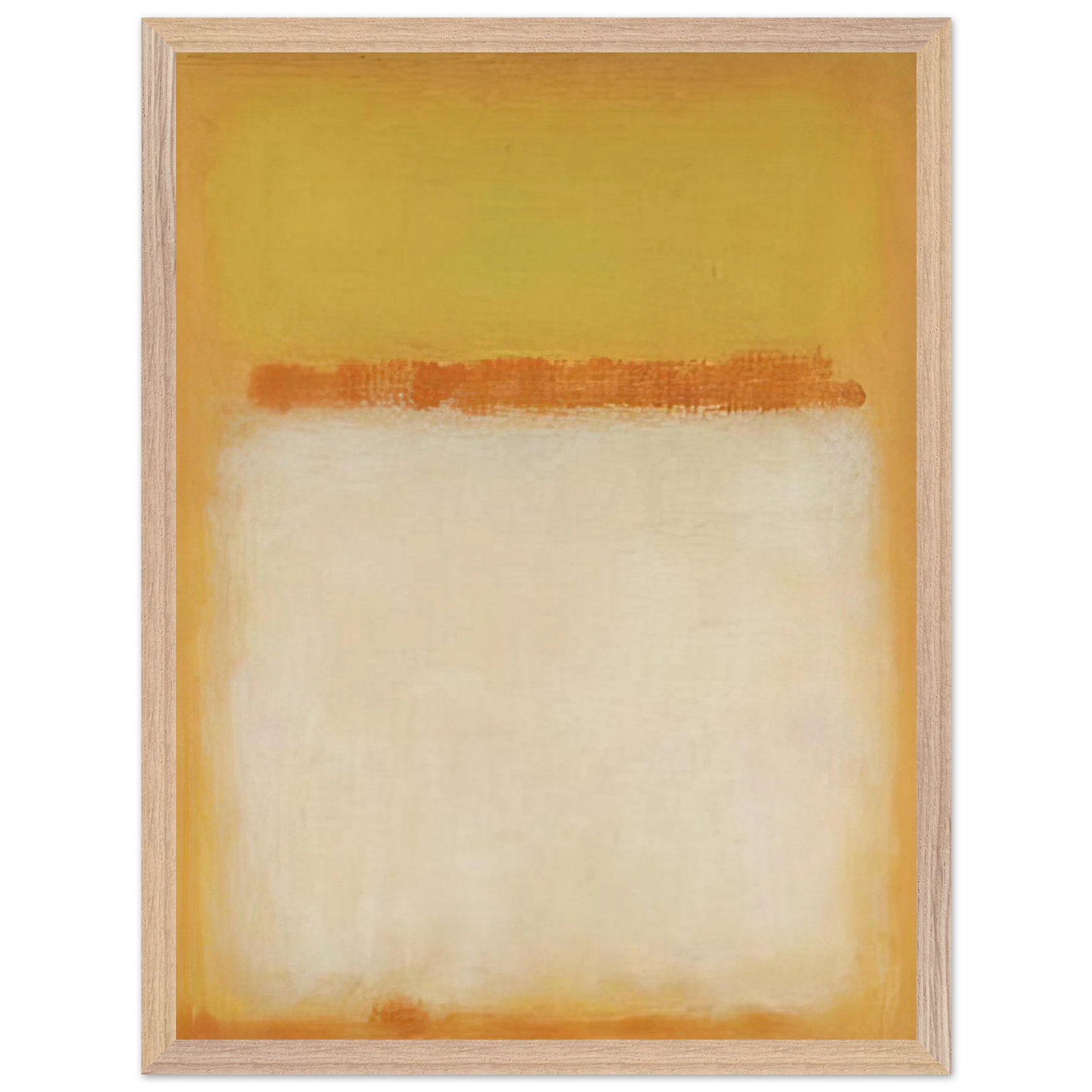 Mark Rothko - Untitled - 1955 Wall Art - 60x80 cm / 24x32 inches - Premium Wooden Framed Poster With Fine Art Paper-canvas - Wood frame