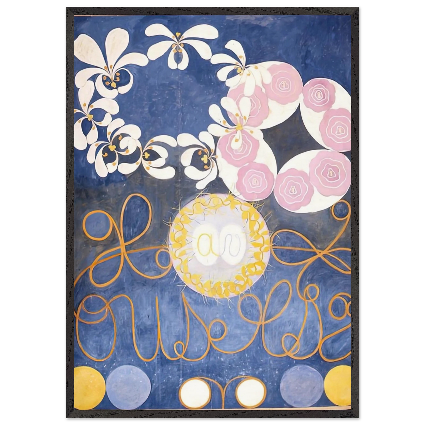 THE TEN LARGEST 1907 - Hilma af Klint 70x100 cm / 28x40 inches Framed Art Print – Black Wooden Frame