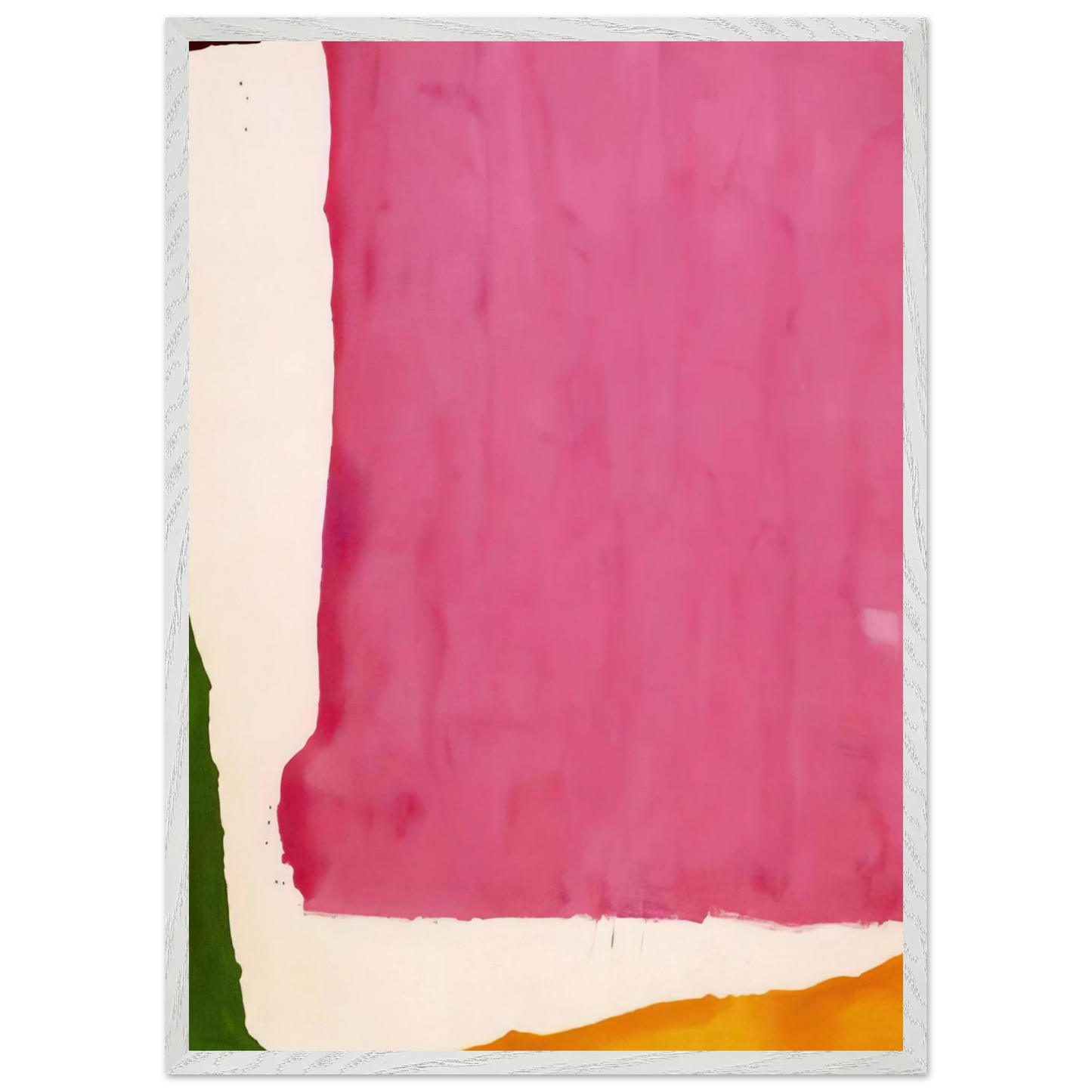 Helen Frankenthaler - Mauve District - 1966 Wall art - 28x43 cm / XL (11x17 inches) - Premium Wooden Framed Poster With Fine Art Paper - Black frame