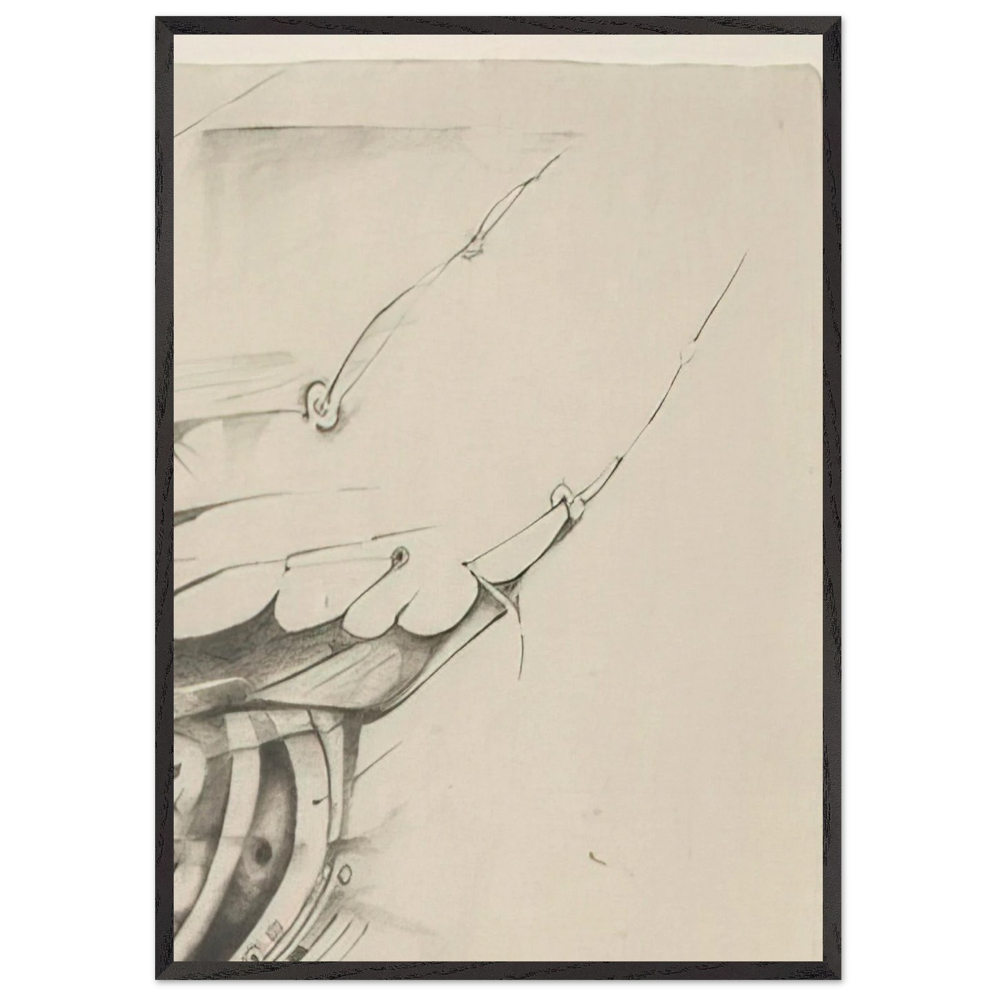 UNTITLED 1998 1 - Lee Bontecou Framed Art Print – Black Wooden Frame - Default Title - -Framed Art Print