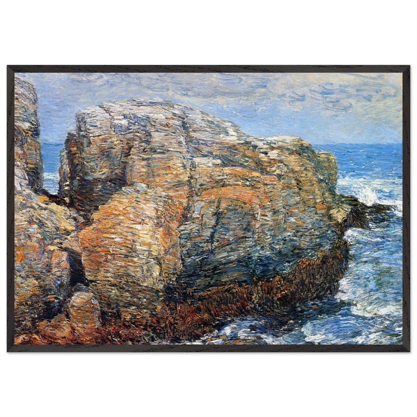 Sylphs Rock - Childe Hassam Framed Art Print – Black Wooden Frame - Default Title - -Framed Art Print