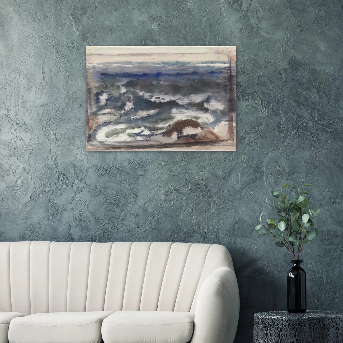 The Sea - 1923 - John Marin Brushed Aluminum Print - 70x100 cm / 28x40 inches | John Marin Aluminum Print | John Marin Prints