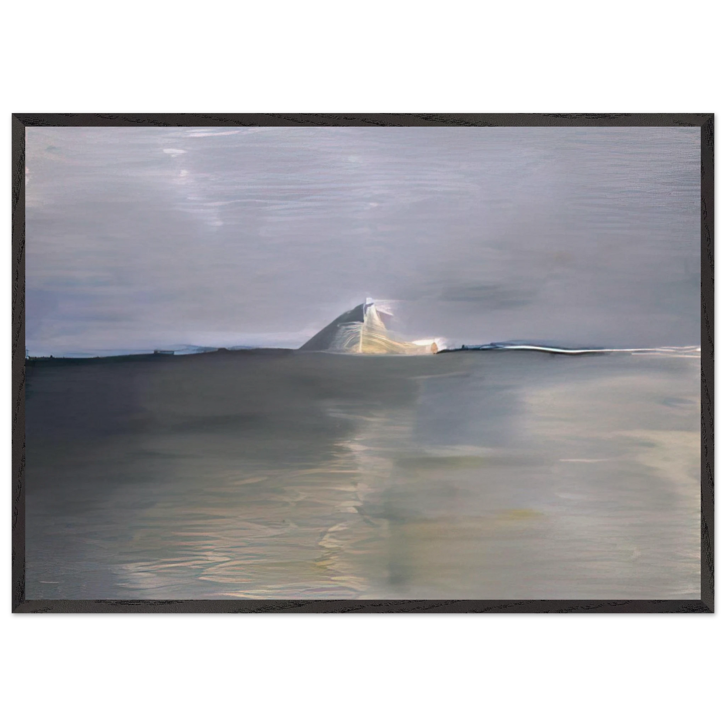 Marine au cap - Lyrical Abstraction - Nicolas de Stael Framed Art Print – Black Wooden Frame - Default Title - -Framed Art Print