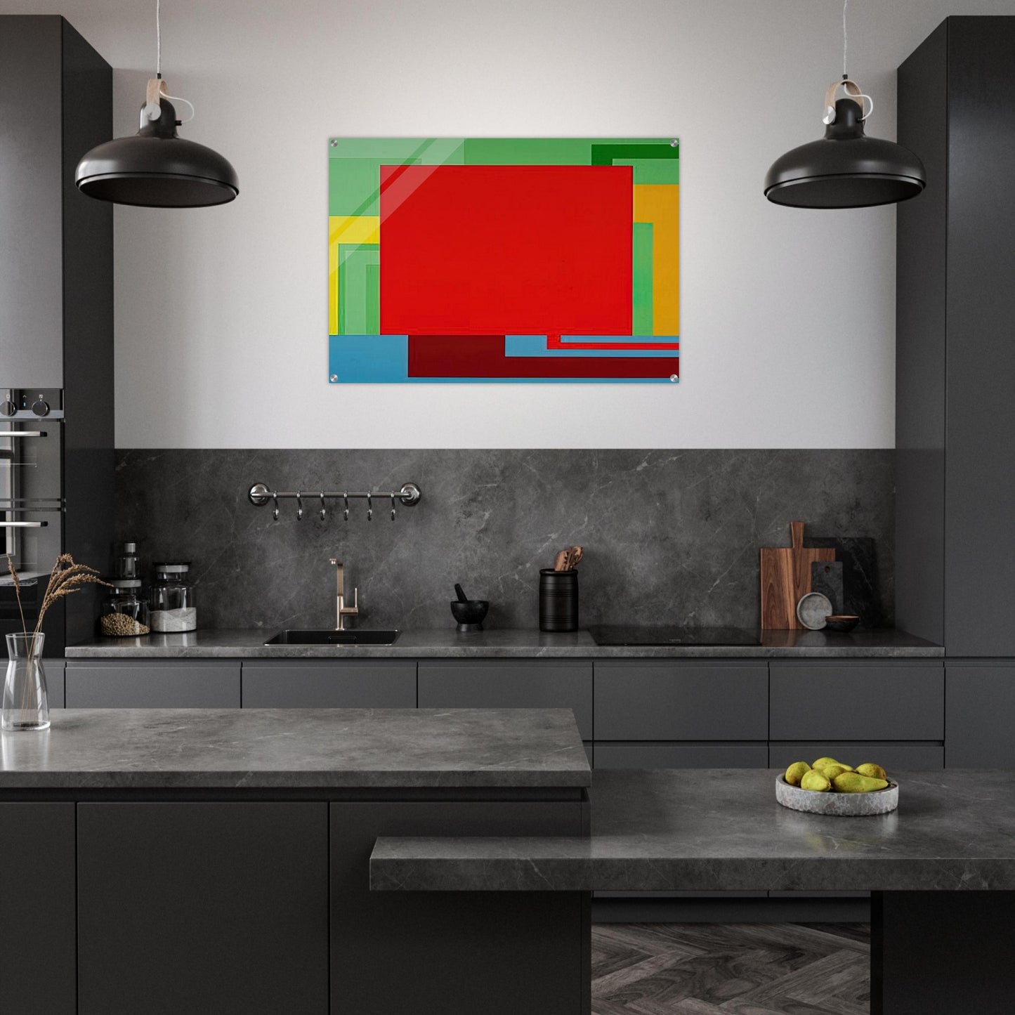 Soul Control - 1991 - Peter Halley Acrylic Print - 70x100 cm / 28x40″ inches