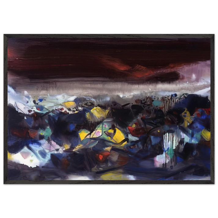 PUISSANCE OC ANIQUE 2004 - Chu teh Chun 70x100 cm / 28x40 inches Framed Art Print – Black Wooden Frame