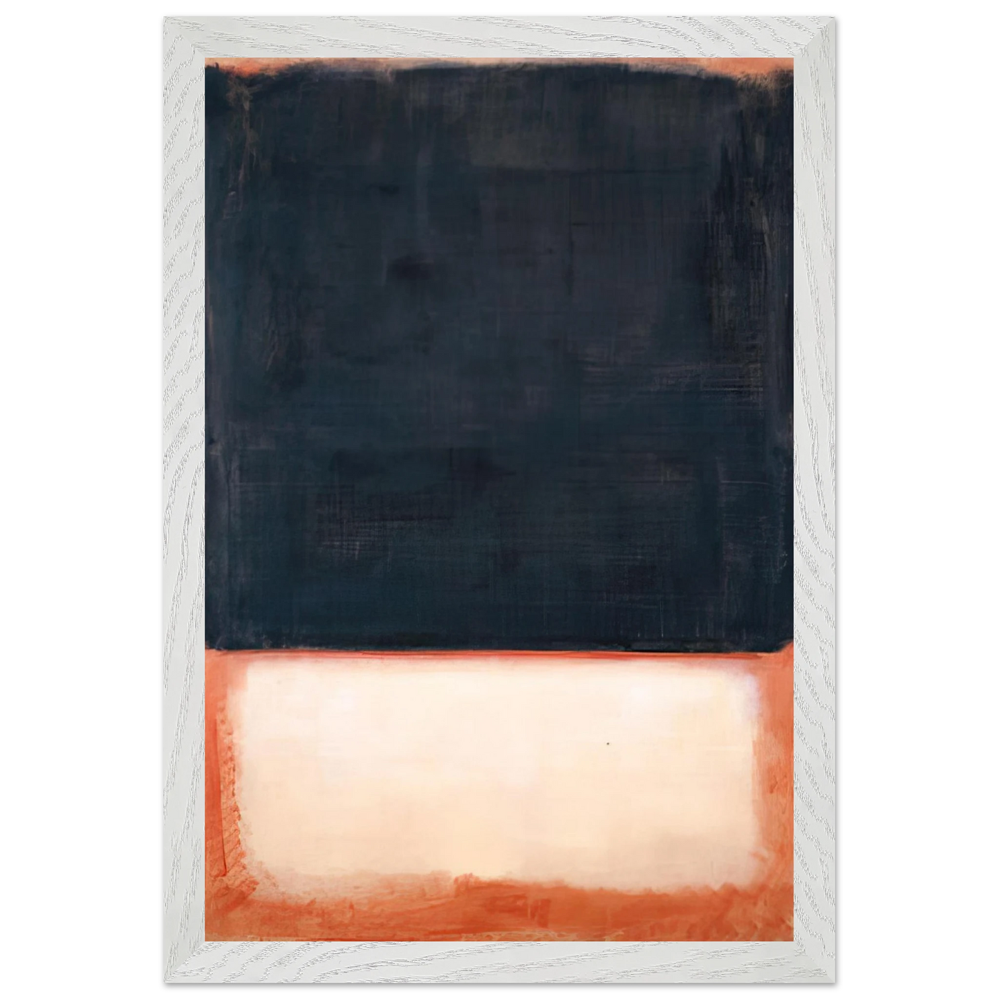 Mark Rothko - No. 7 Dark Over Light - 1954 Wall Art - 60x80 cm / 24x32 inches - Premium Wooden Framed Poster With Fine Art Paper-canvas - Wood frame
