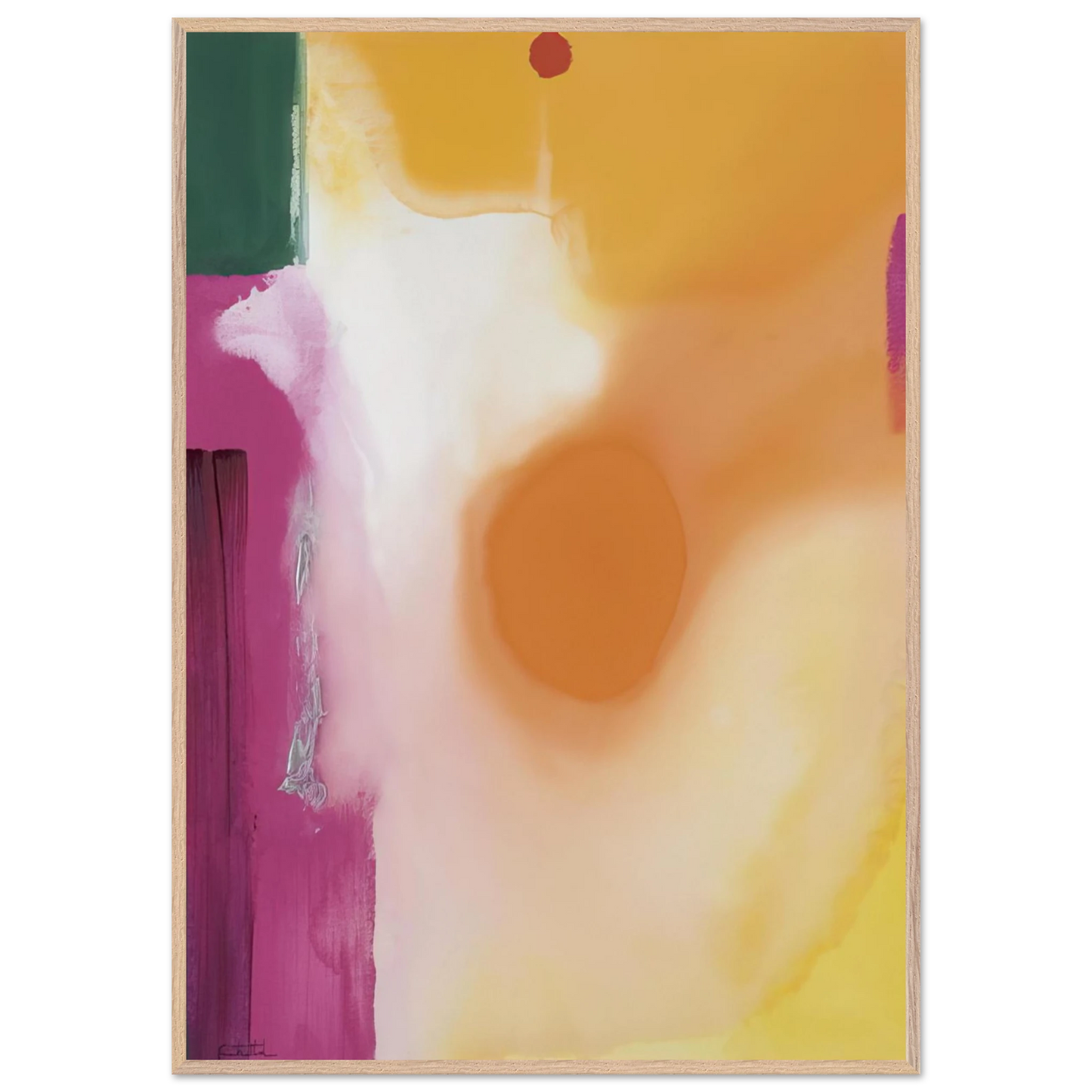 Helen Frankenthaler - Bullseye - 1989 Wall art - 45x60 cm / 18x24 inches - Fine Art Poster - -
