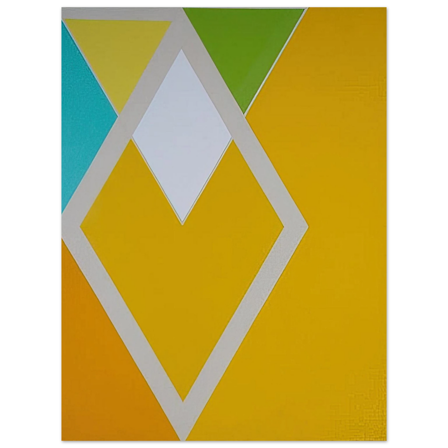 Larry Zox - Temple Swift from the Diamond Drill series - Hard Edge Painting Fine Art Poster - Default Title