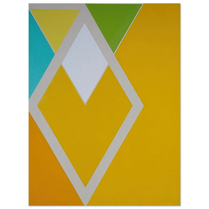 Larry Zox - Temple Swift from the Diamond Drill series - Hard Edge Painting 75x100 cm / 30x40inches Fine Art Poster