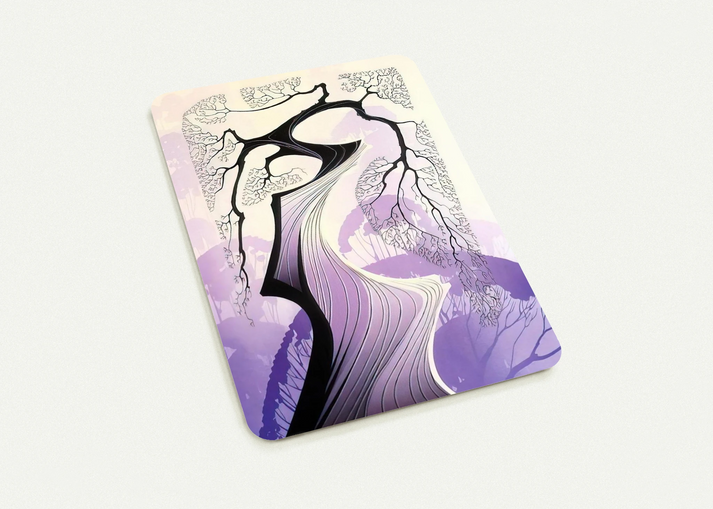 Carmel Cypress By Eyvind Earle Pack of 10 Post Cards | Eyvind Earle Post Cards | A6 (10.5 x 14.8 cm) - 4.1 x 5.8 inches