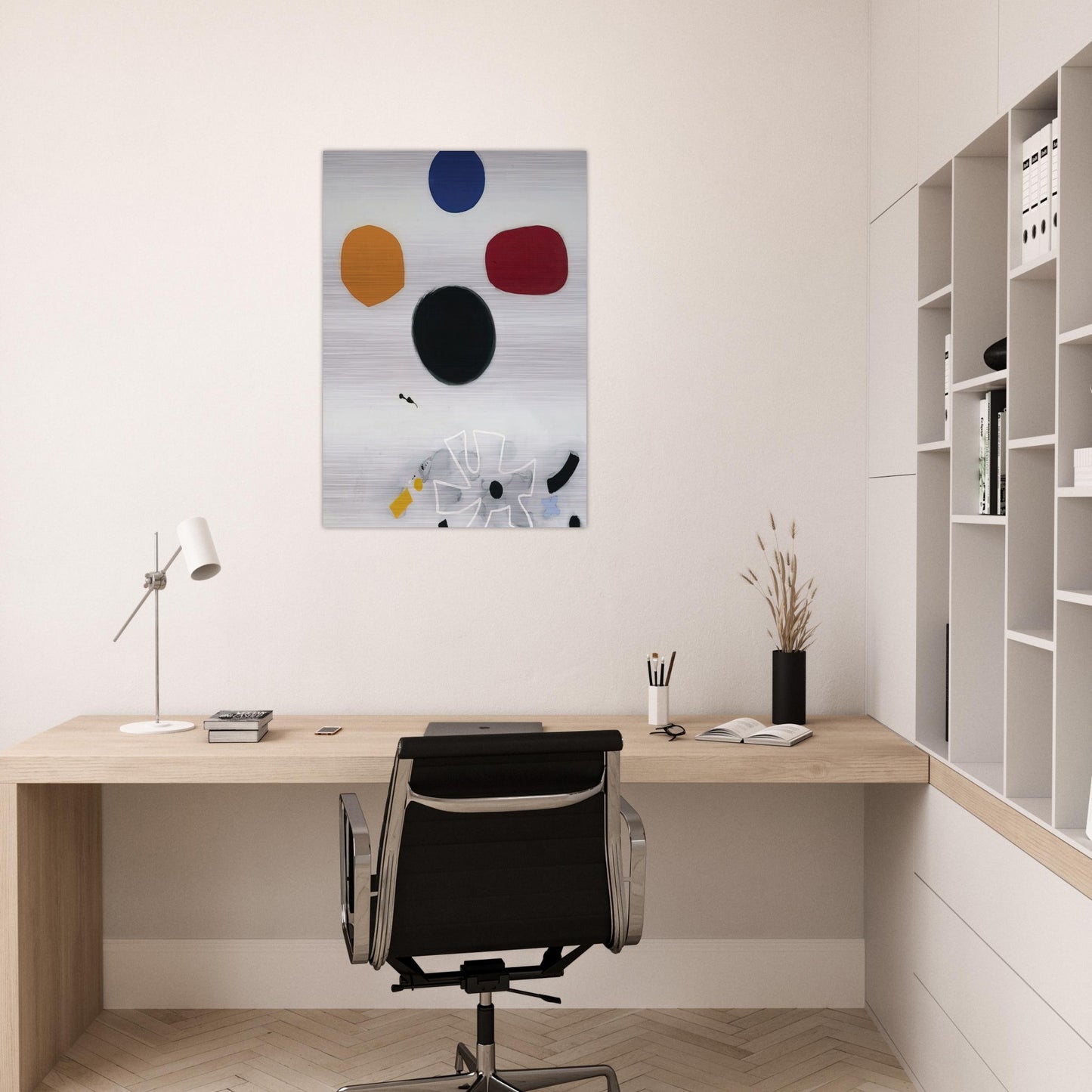 White Line #2 - 1968 - Adolph Gottlieb Brushed Aluminum Print - 70x100 cm / 28x40 inches | Adolph Gottlieb Aluminum Print | Adolph Gottlieb Prints