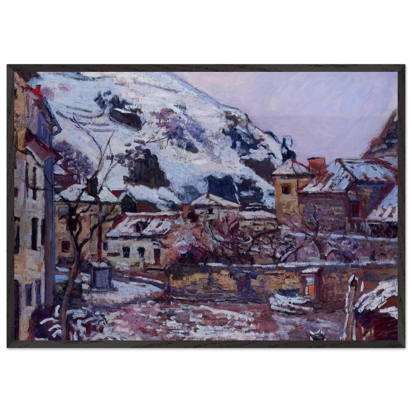 Saint-Julien-des-Chazes - 1895 - Armand Guillaumin Framed Art Print – Black Wooden Frame - Default Title - -Framed Art Print