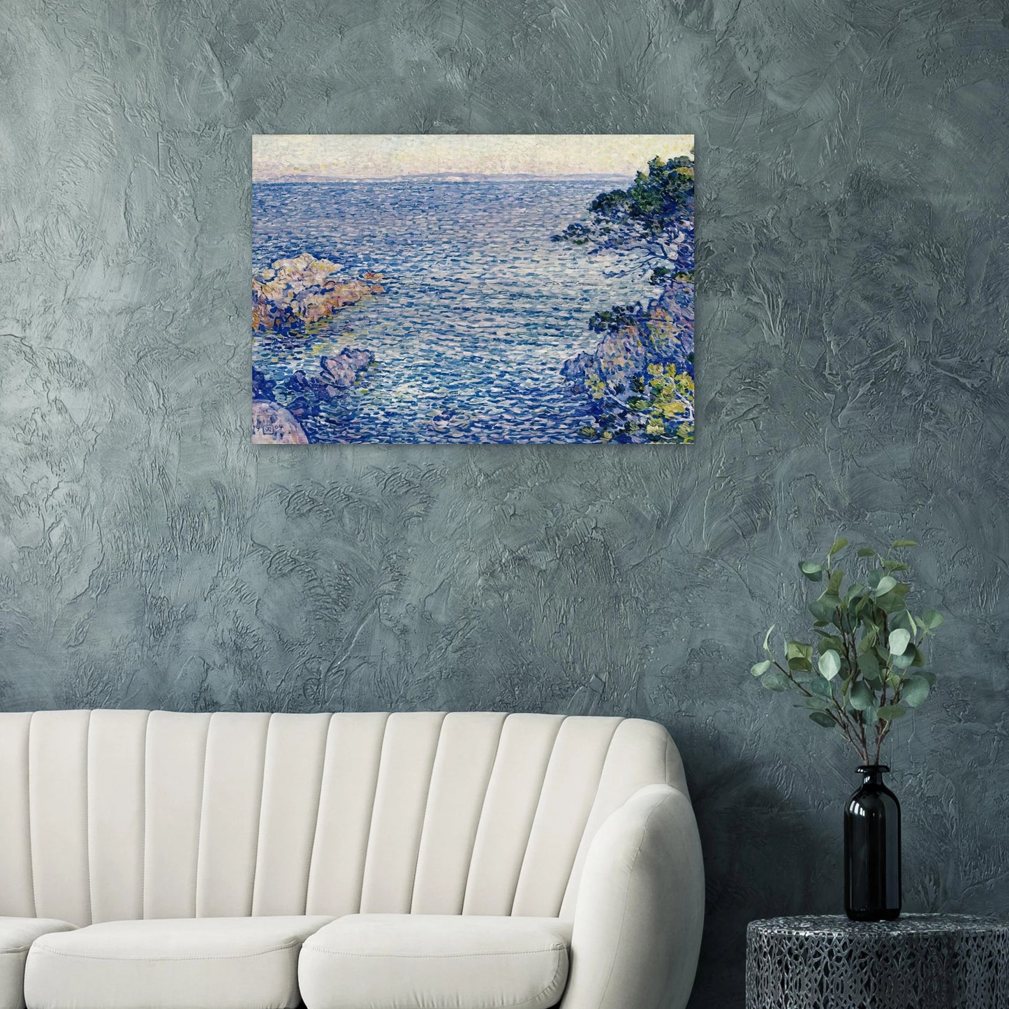 THE POINT OF ROSSIGNOL 1904 - Theo van Rysselberghe Brushed Aluminum Print - 70x100 cm / 28x40 inches | Theo van Rysselberghe Aluminum Print | Theo van Rysselberghe Prints