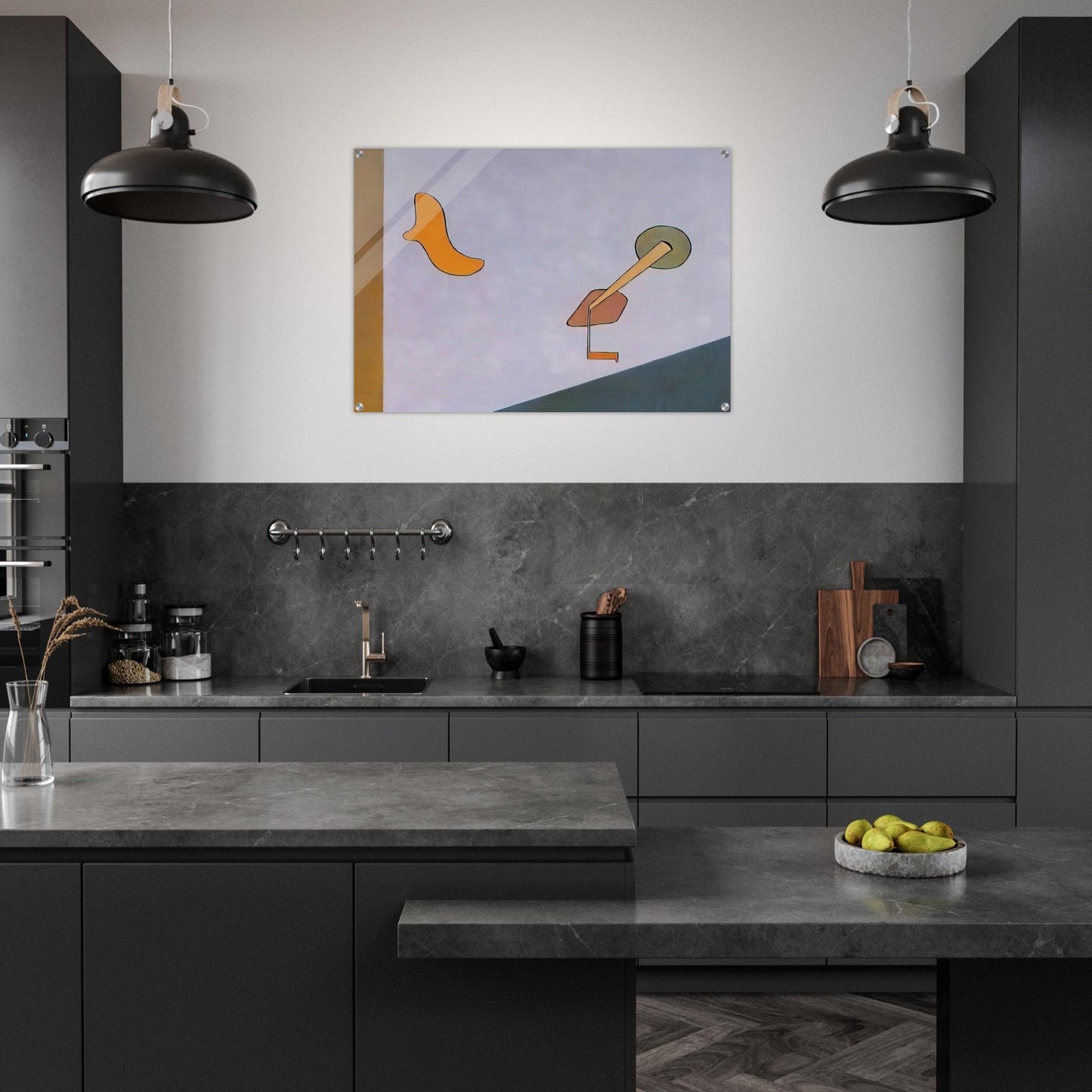 Composition I - 1949 - Gene Davis Acrylic Print - 70x100 cm / 28x40″ inches