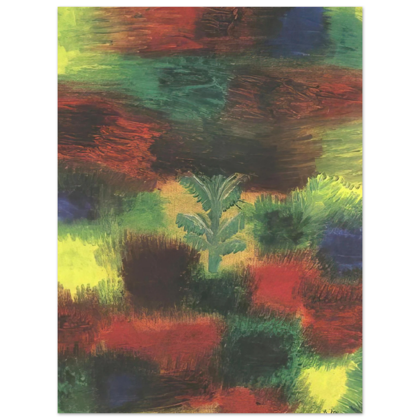 Paul Klee - LITTLE TREE AMID SHRUBBERY 1919 Fine Art Poster - Default Title