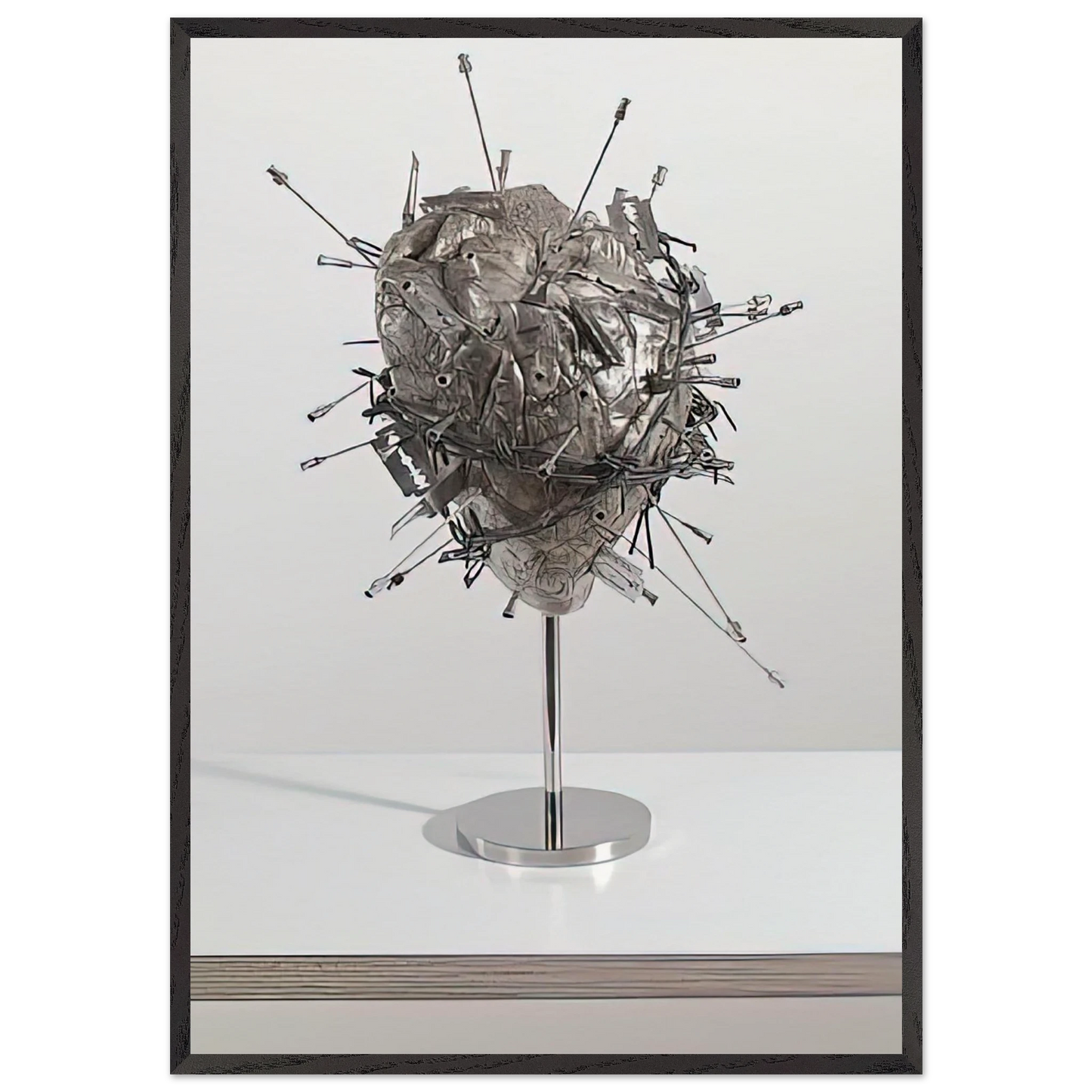 THE SACRED HEART - Damien Hirst Framed Art Print – Black Wooden Frame - Default Title - -Framed Art Print