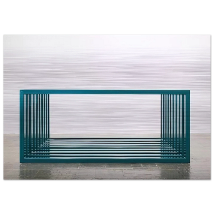 Untitled - 1966 - Donald Judd Brushed Aluminum Print - 70x100 cm / 28x40 inches | Donald Judd Aluminum Print | Donald Judd Prints