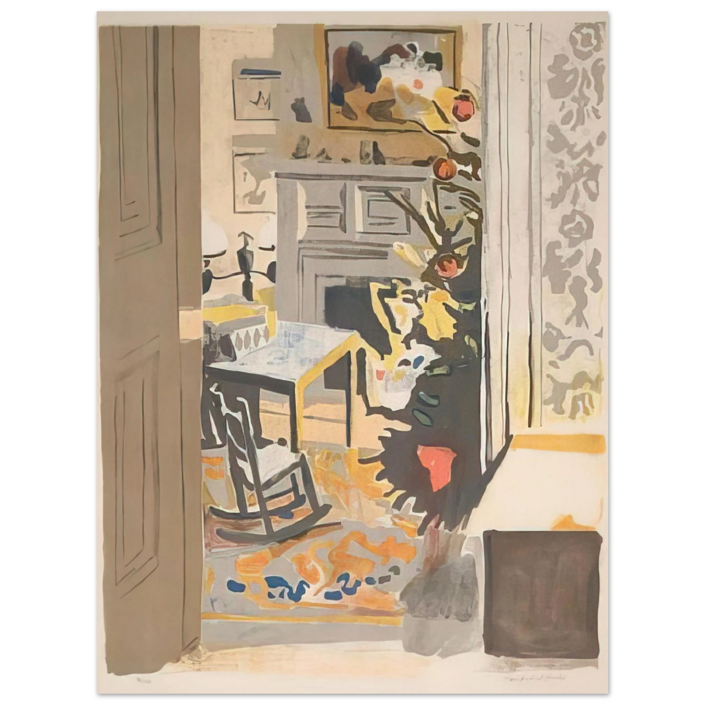 Fairfield Porter - THE CHRISTMAS TREE 1971 Fine Art Poster - Default Title