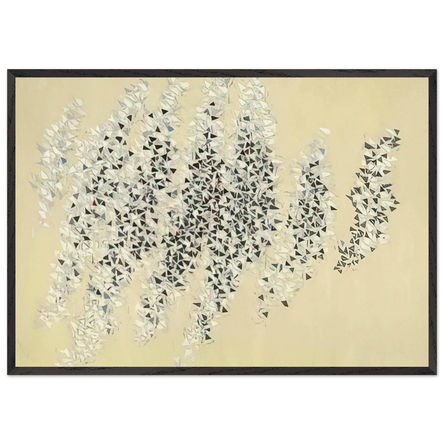 Development - 1984 - Robert Goodnough 70x100 cm / 28x40 inches Framed Art Print – Black Wooden Frame