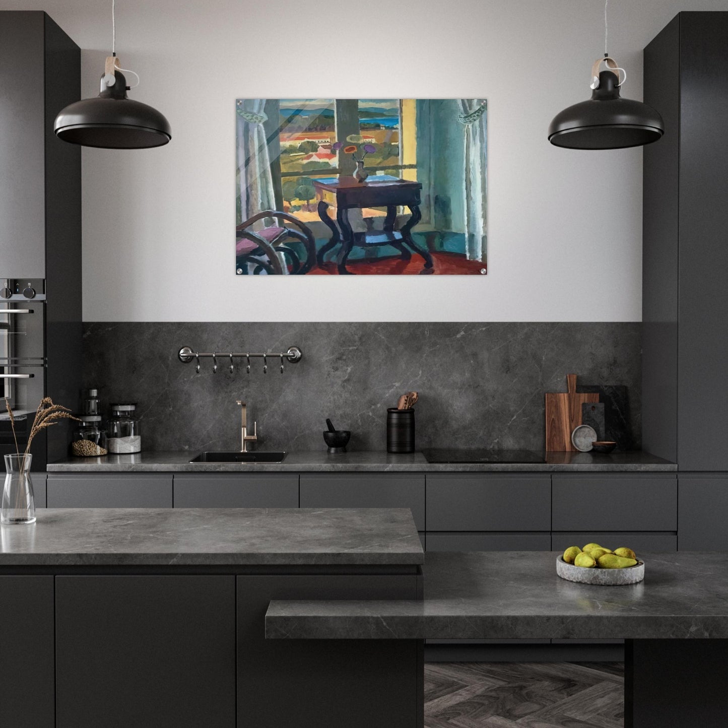 INTERIOR WITH A TABLE 1921 - Vanessa Bell Acrylic Print - 70x100 cm / 28x40″ inches