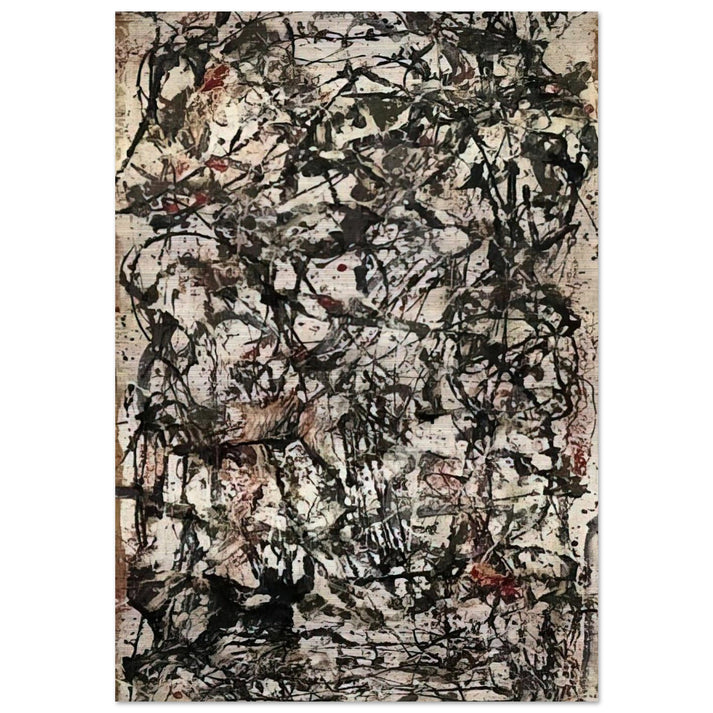 ENCHANTED FOREST 1947 - Jackson Pollock Brushed Aluminum Print - 70x100 cm / 28x40 inches | Jackson Pollock Aluminum Print | Jackson Pollock Prints