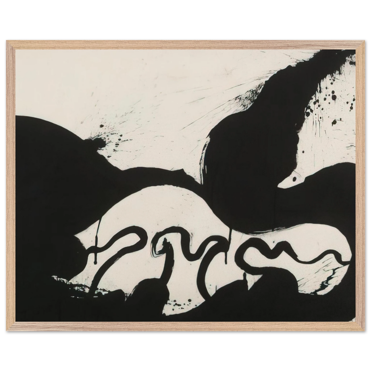 Helen Frankenthaler - Untitled - 1973 Wall art - A3 (29.7 x 42 cm) - Premium Wooden Framed Poster With Fine Art Paper - White frame