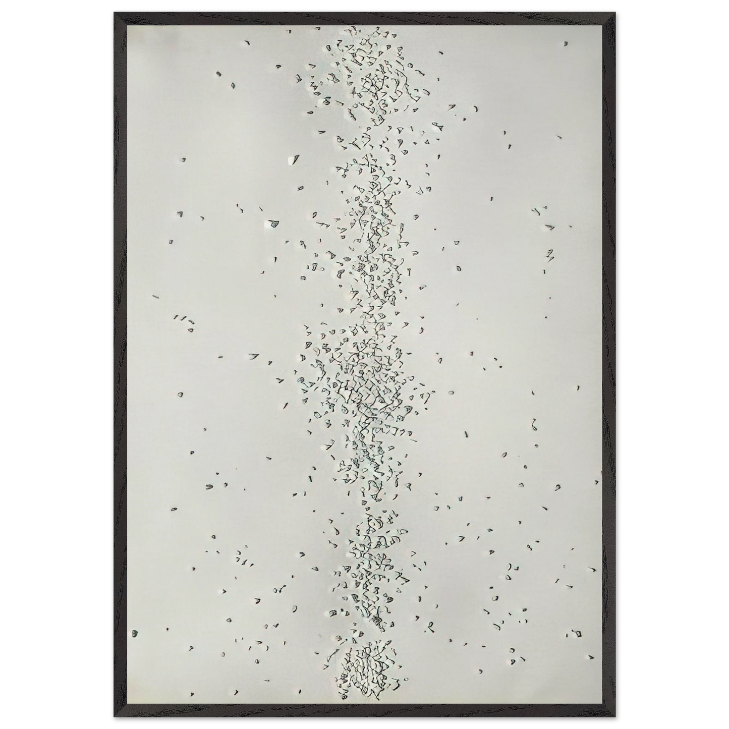 Achrome - 1962 - Piero Manzoni 70x100 cm / 28x40 inches Framed Art Print – Black Wooden Frame