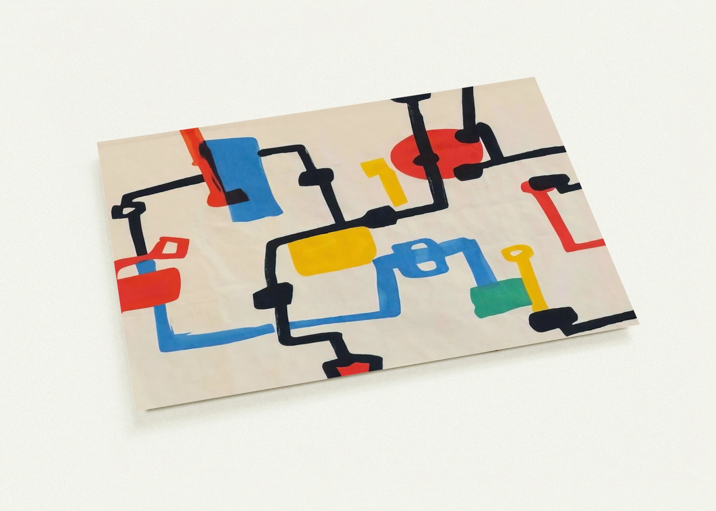 Oil Fields By Etel Adnan Pack of 10 Post Cards | Etel Adnan Post Cards | A6 (10.5 x 14.8 cm) - 4.1 x 5.8 inches