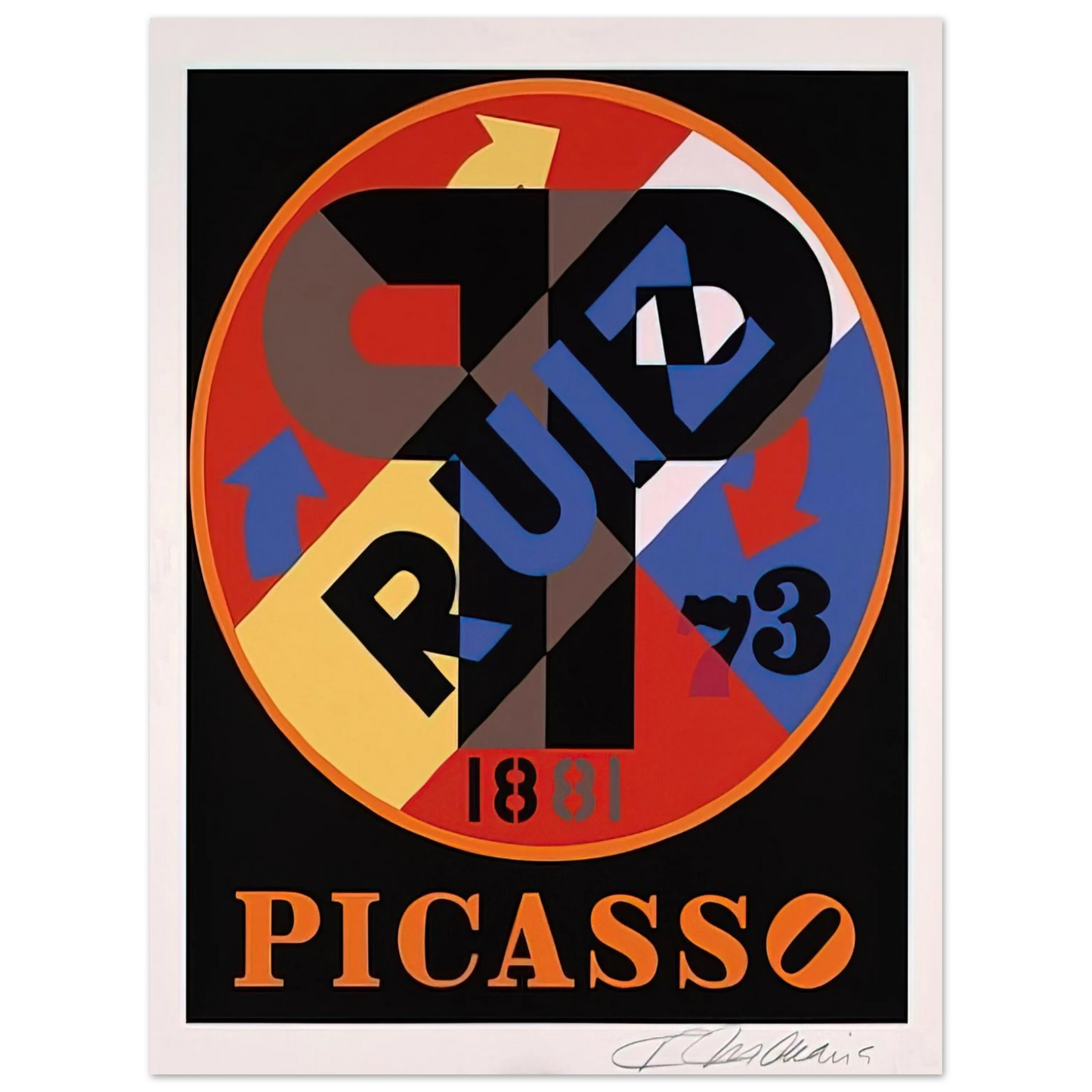 Robert Indiana - Picasso, The American Dream Fine Art Poster - Default Title