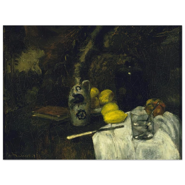 Henri Matisse - LEMONS AND BOTTLE OF DUTCH GIN 1896 75x100 cm / 30x40inches Fine Art Poster