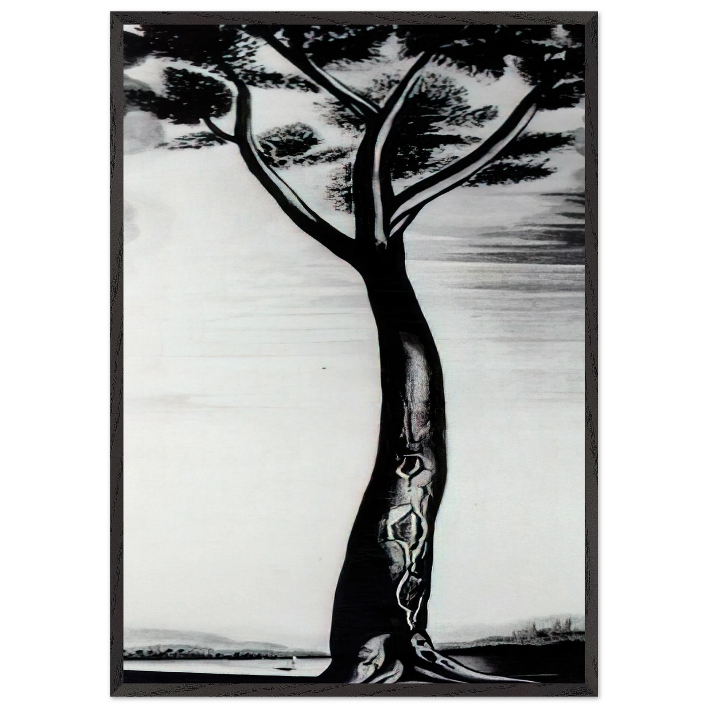The Tree N3 - Salvador Dali Framed Art Print – Black Wooden Frame - Default Title - -Framed Art Print