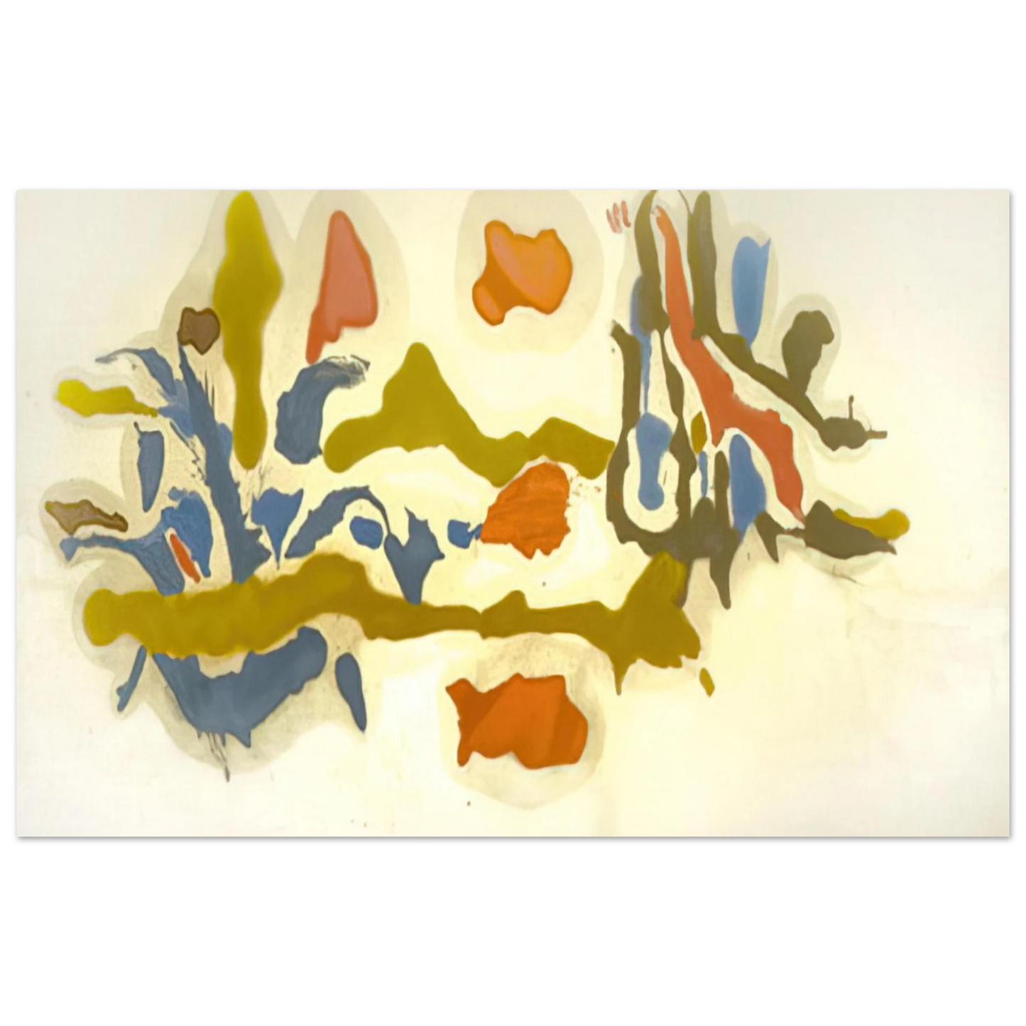 Helen Frankenthaler - Seascape with Dunes - 1962 Wall art - 30x40 cm / 12x16 inches - Fine Art Poster - -