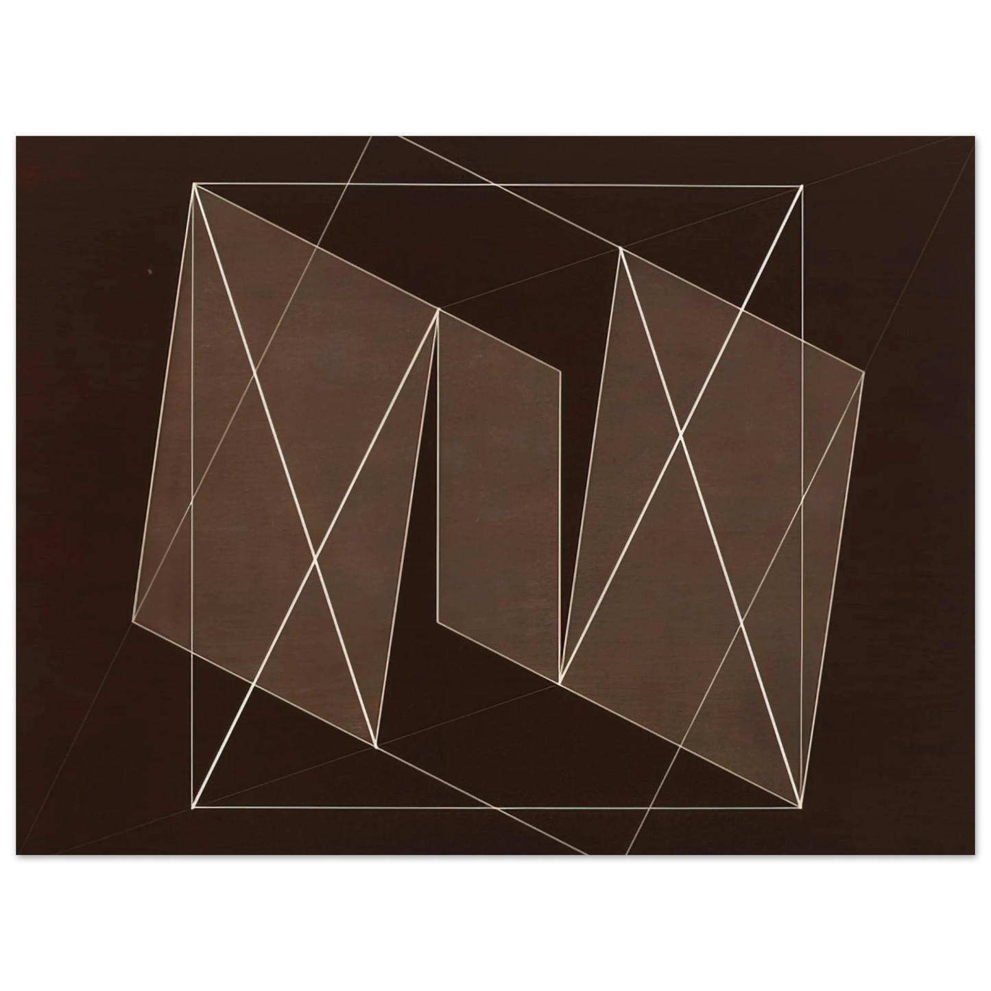 Josef Albers - TRANSFORMATION OF A SCHEME NO 19 1950 Fine Art Poster - Default Title