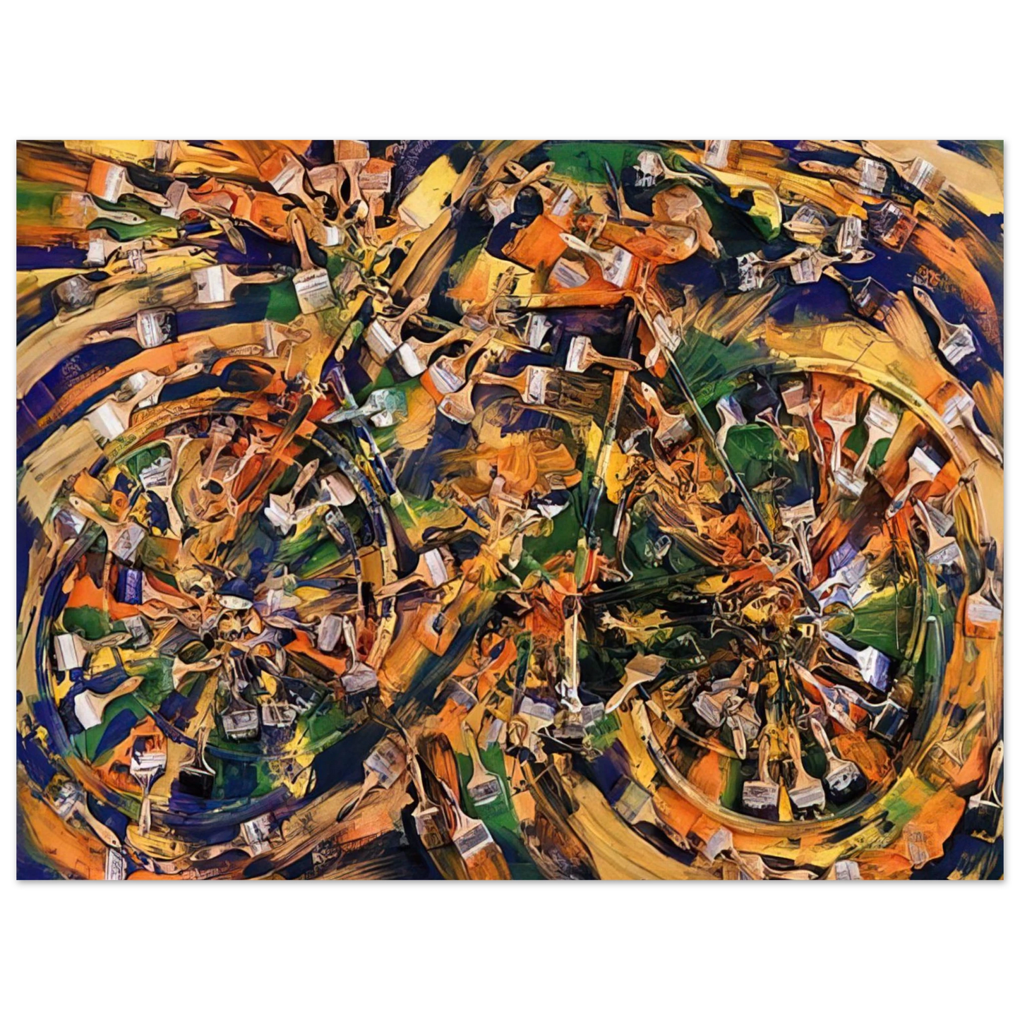 Arman - Wheels of Fortune - 1995 Fine Art Poster - Default Title