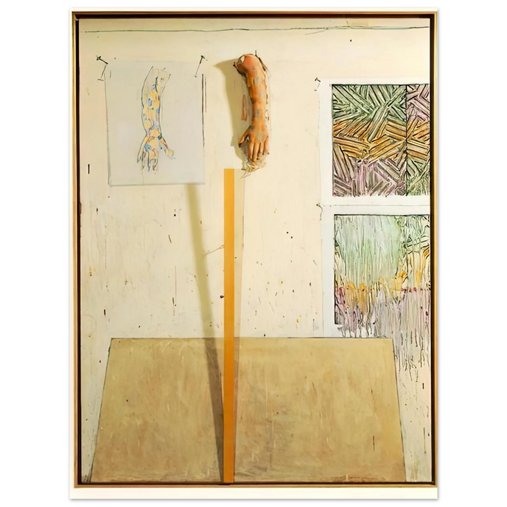 Jasper Johns - IN THE STUDIO 75x100 cm / 30x40inches Fine Art Poster