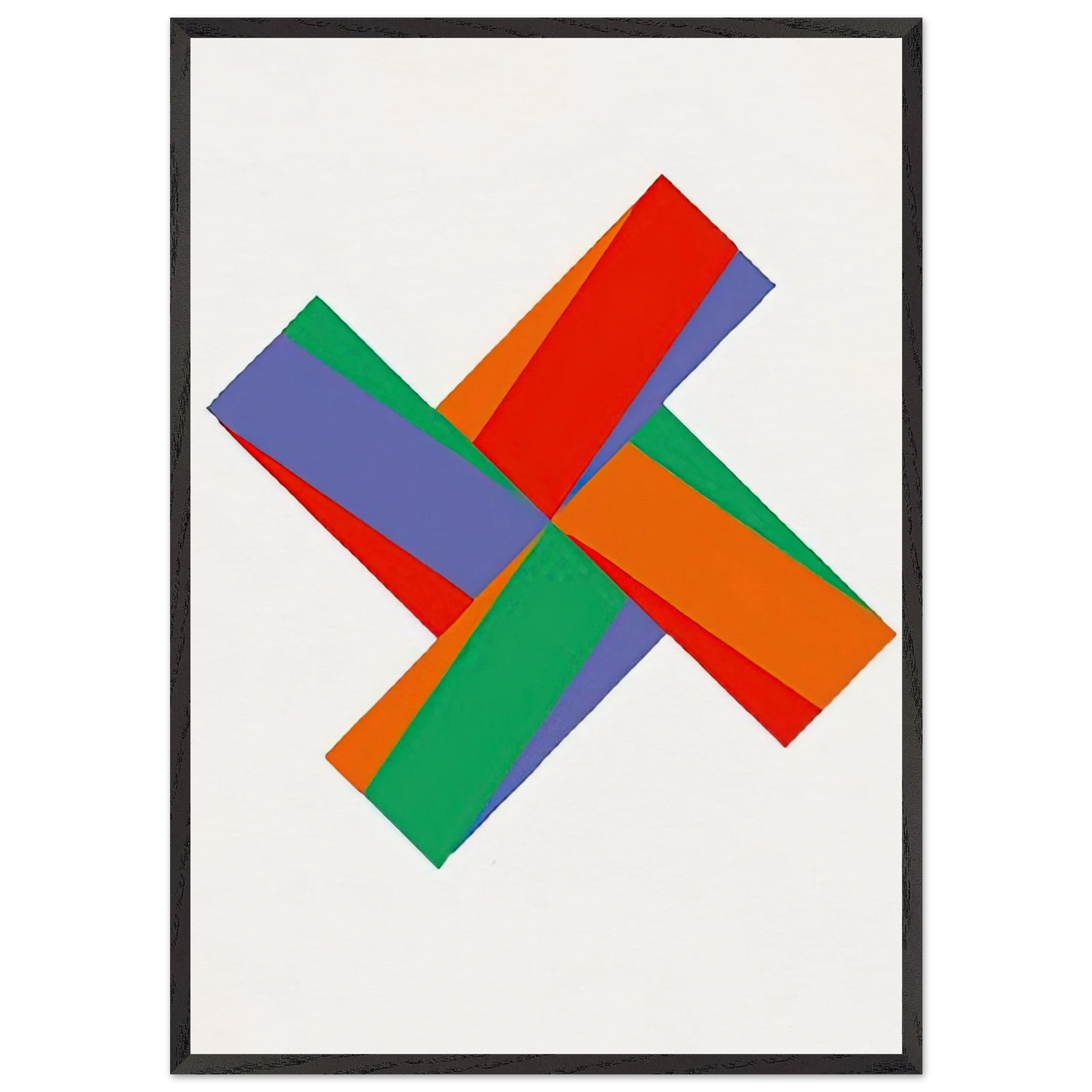 Aus Portfolio Kinderstern - 1989 - Max Bill 70x100 cm / 28x40 inches Framed Art Print – Black Wooden Frame