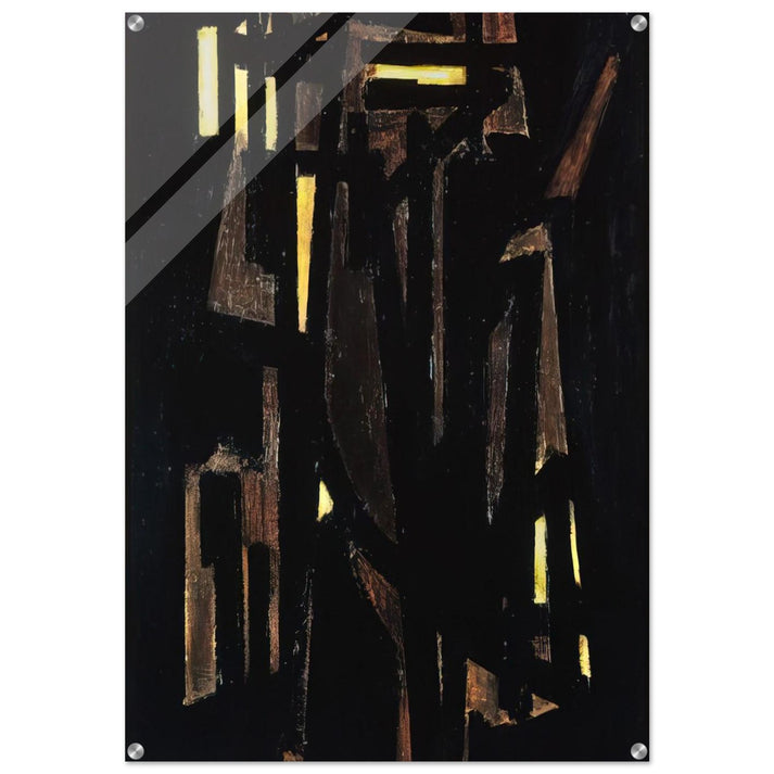 Peinture 146 x 114 cm, 1950 - 1950 - Pierre Soulages Acrylic Print - 70x100 cm / 28x40″ inches | Pierre Soulages Wall Art | Pierre Soulages Prints