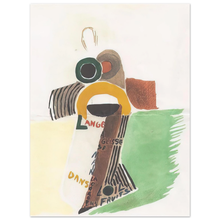 Sonia Delaunay - ROBE POEME L ANGE A GLISSE 1922 75x100 cm / 30x40inches Fine Art Poster