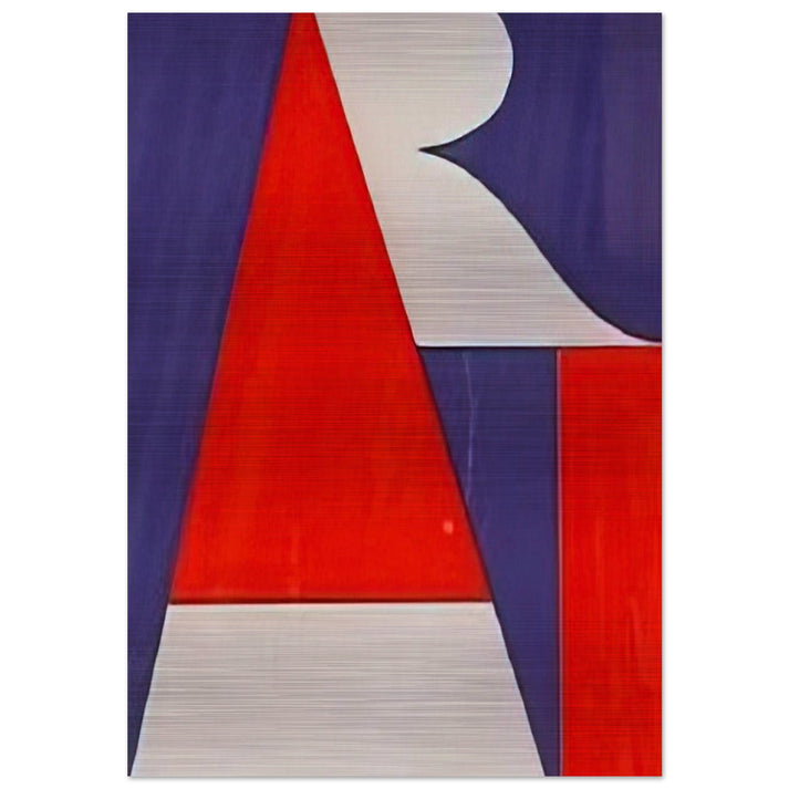 The American Art - Robert Indiana Brushed Aluminum Print - 70x100 cm / 28x40 inches | Robert Indiana Aluminum Print | Robert Indiana Prints